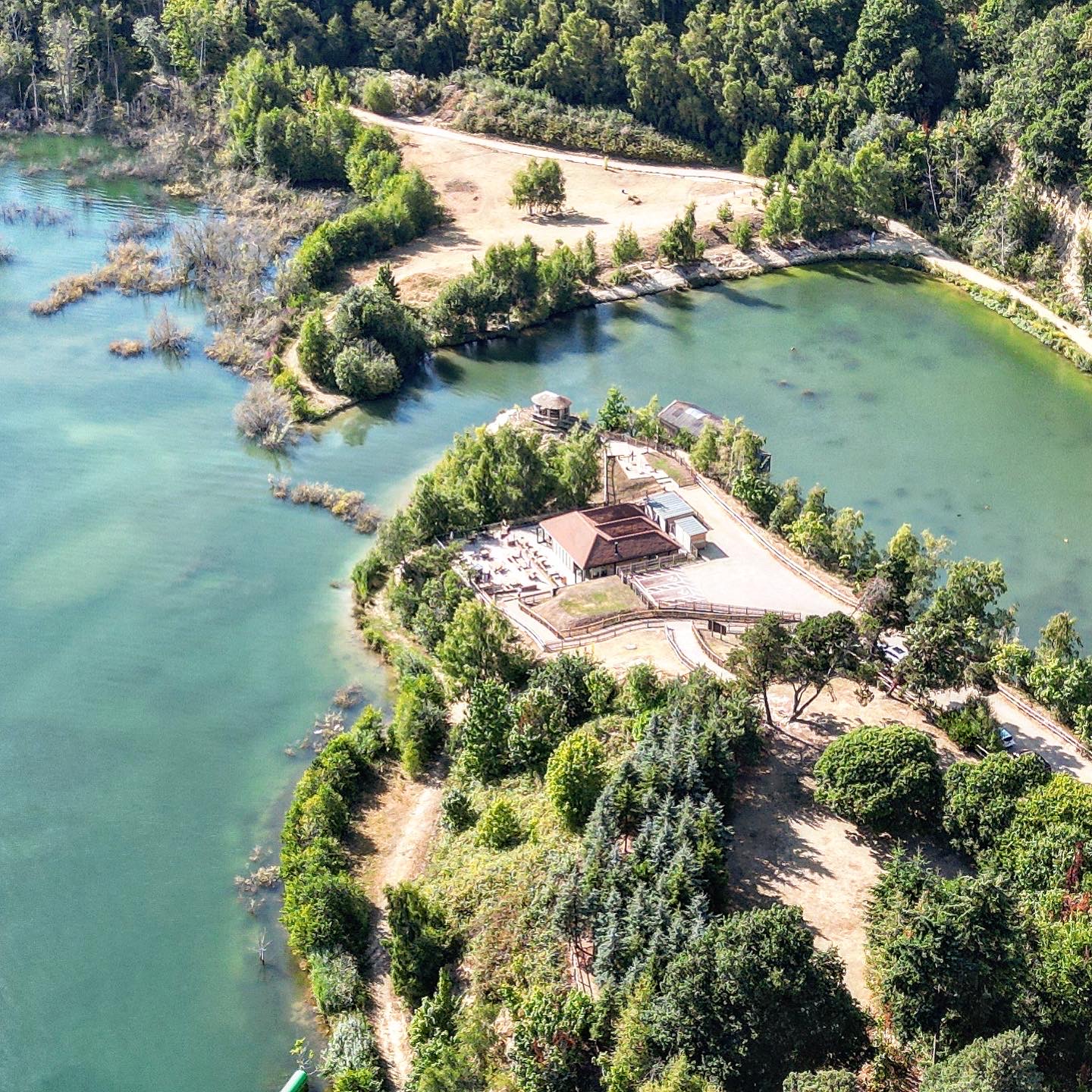 Aerial view of Buckland Park Lake
